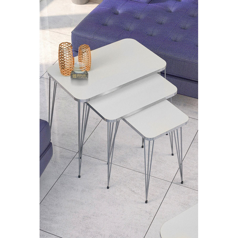 Marlon 24cm Console Table, White