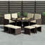 Parkson 8-Seater Dining Set with Cushions, UKFR Certified-224340571