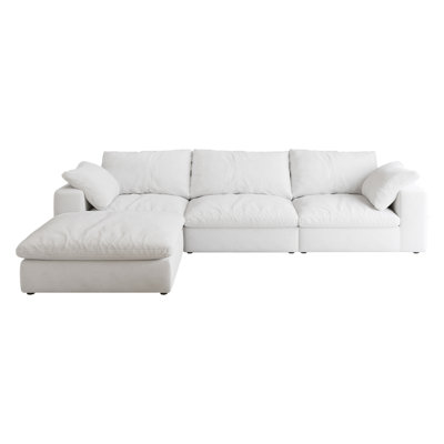 Canapé modulaire modulaire moderne avec repose-pieds 120 po Sofacloud