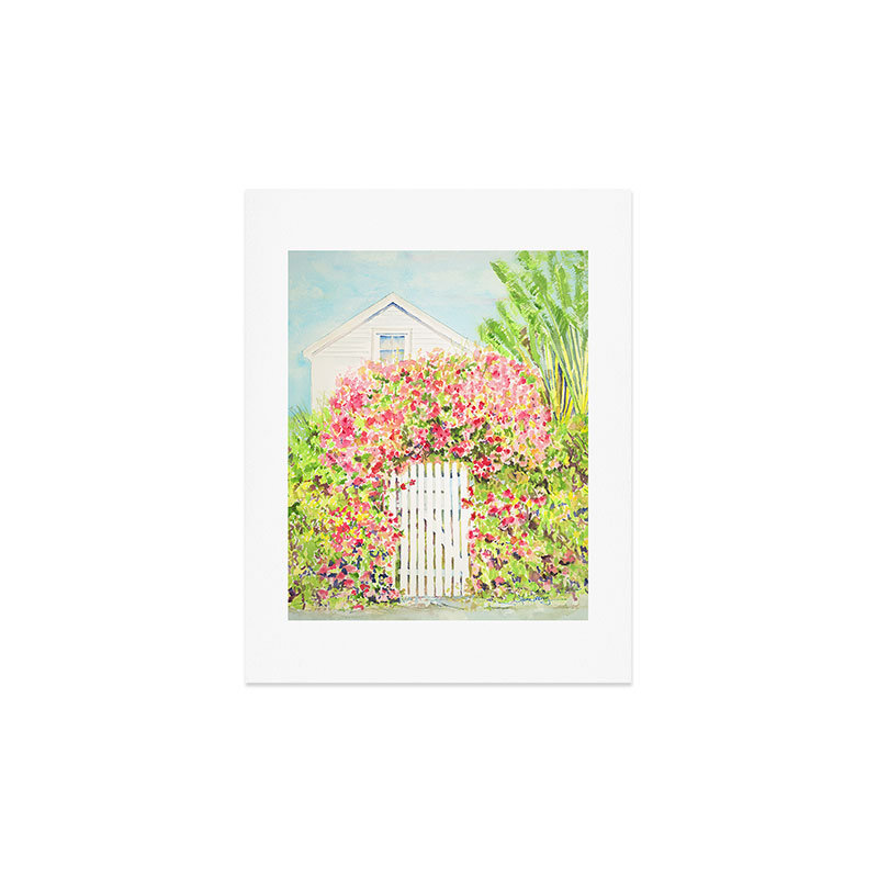 Reproduction d'art Laura Trevey Palm Beach Living - sans cadre, H 14 po x l 11 po