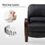 Fauteuil inclinable standard en cuir véritable Hardge-151355067