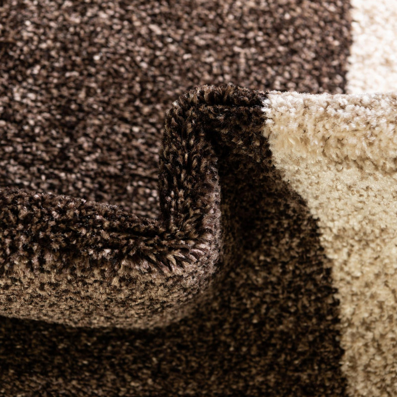 Tapis brun Songul, Rond 6 pi 1 po x 6 pi 1 po