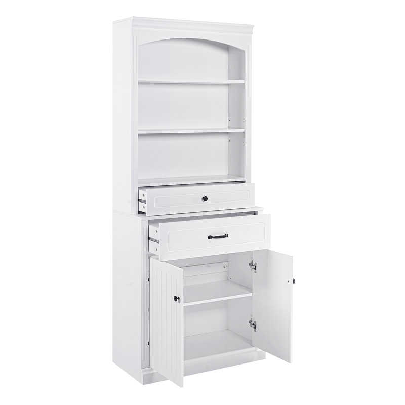 Armoire de rangement blanche avec quatre portes