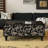 47.24" Black Solid Wood Rectangular Coffee Table