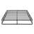 Black Metal Frame King Mattress Foundation, Textured Fabric Cover, 12 Slat Supports, 700Lbs Load Capacity, Simple Setup Technique Foundation - 1Pc & Fabric, 8.5" High, Support, Assembly Awareness,-1571570944