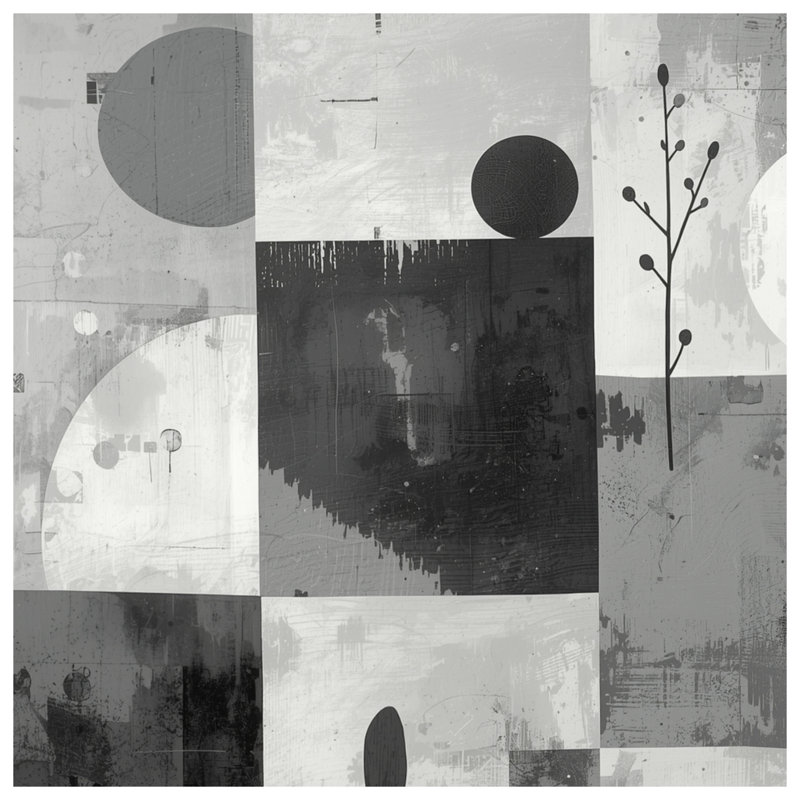 Couvertures géométriques abstraites, L 50 po x H 60 po