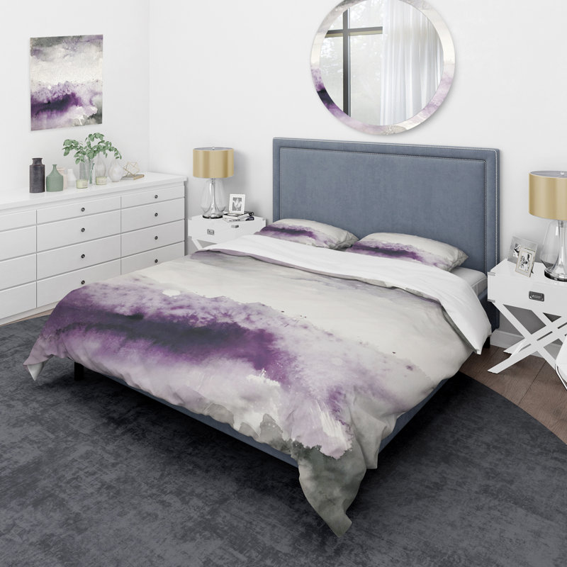 Modern & Contemporary Abstract Duvet Cover, Twin Duvet Cover + 1 Sham