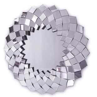 Sandra Glass Flat Wall Mirror