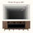 97"W Modern TV Stand With 60" Electric Fireplace For Tvs Up To 100", Tambour Door Media Console Cabinet, Fluted Entertainment Center-1790379018