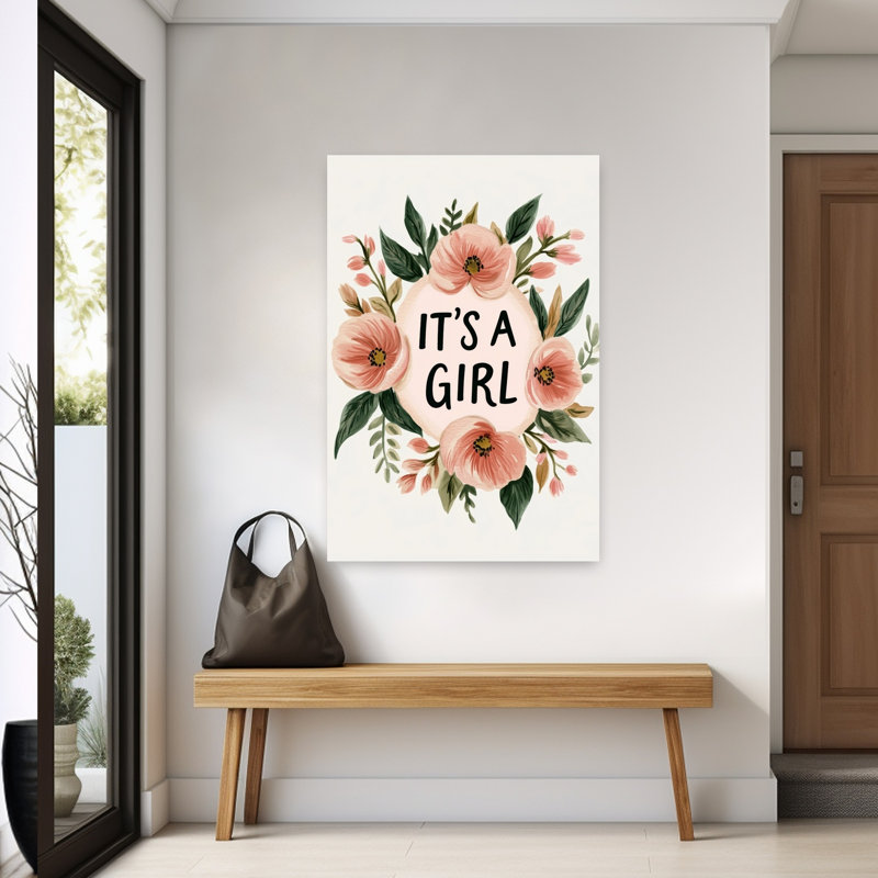 «Blossoming Arrive», art mural contemporain abstrait, H 60 po x l 40 po