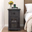 Table de chevet 1 tiroir pour chambre à coucher avec rangement et prises intégrées Binyameen-1252927273-1274485020