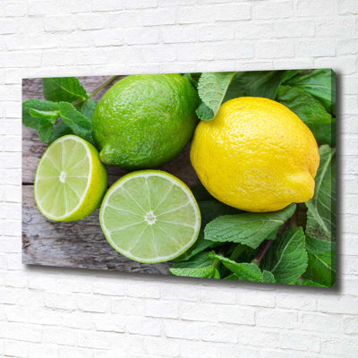 Lime And Lemon - Wrapped Canvas Print