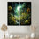 Forêt, forêt enchantée, pointillisme II, ensemble d'art mural forêt