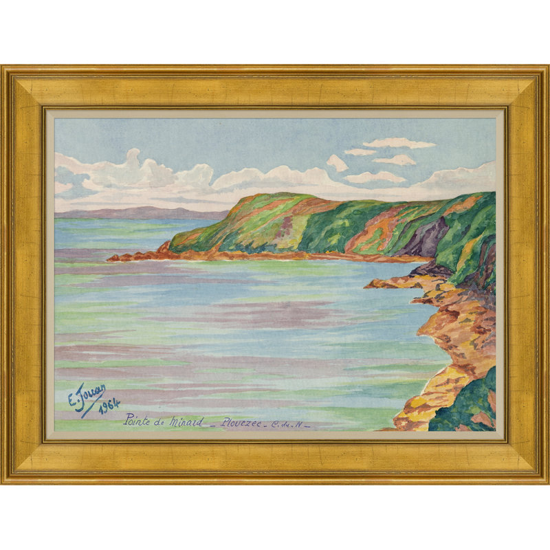 «Pointe de Minard I» par EJ Jouan - Peinture sur cadre simple