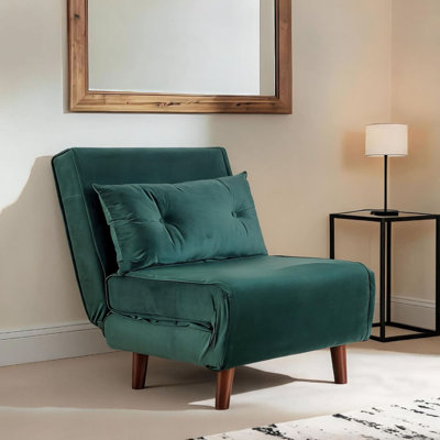 Lonara Velvet Convertible Chair