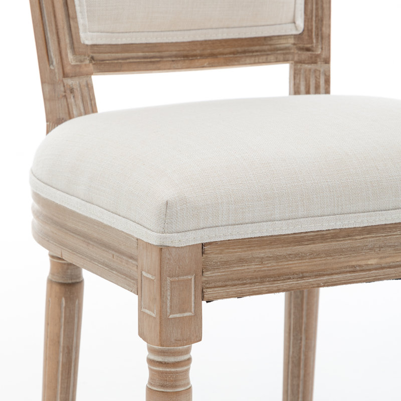 Ensemble de 2 chaises en bois massif French Country
