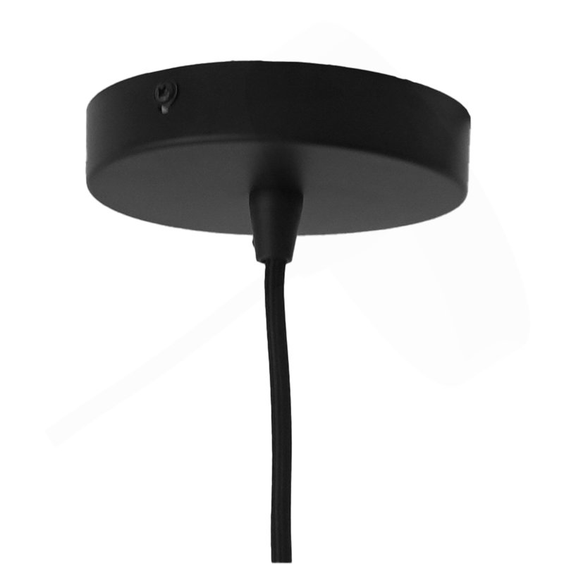 Luminaire suspendu Giza - noir et transparent