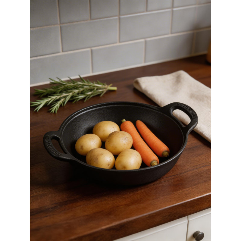 Living And Home Cast Iron Soup Pot, 12cm H x 45cm W