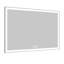 Grand miroir de salle de bain 60 po x 40 po, imperméable, cadre en aluminium avec finition brillante et lisse, 3 modes, écran tactile intelligent