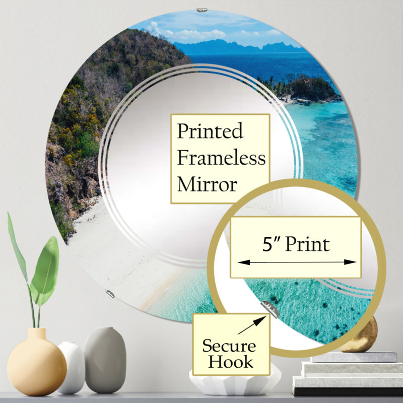 Miroir de salle de bain sans cadre, 24 po x 24 po