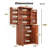 72" Tall Kitchen Pantry Modern Fluted Wood Storage Cabinet With Doors,6 Door Shelves-848693165