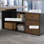 Bureaux rectangulaires en bois massif 78,74 "noyer-107970938-107970939