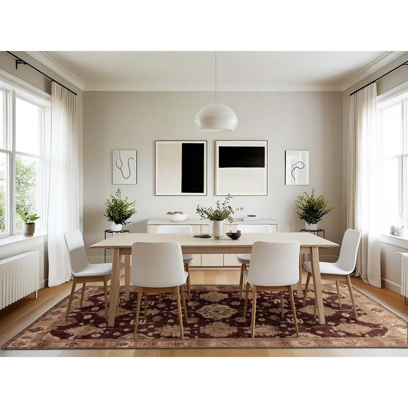 Machine Washable Overdyed Black Area Rug, Rectangle 7' x 10'