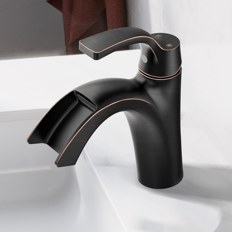 Single Hole Faucet Single-handle Bathroom Faucet with Drain Assembly