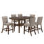 Ensemble de chaises de salle à manger extra-rembourrées brun 2PK | Idée de cadeau