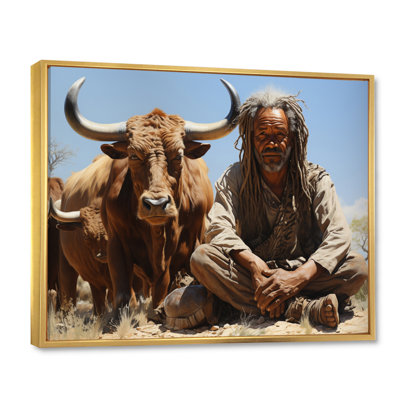 Kenyette, tribus d'Afrique, himba nomade II sur toile