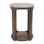 Table d'appoint moderne avec plateau en marbre et base en bois Odera-2043889207