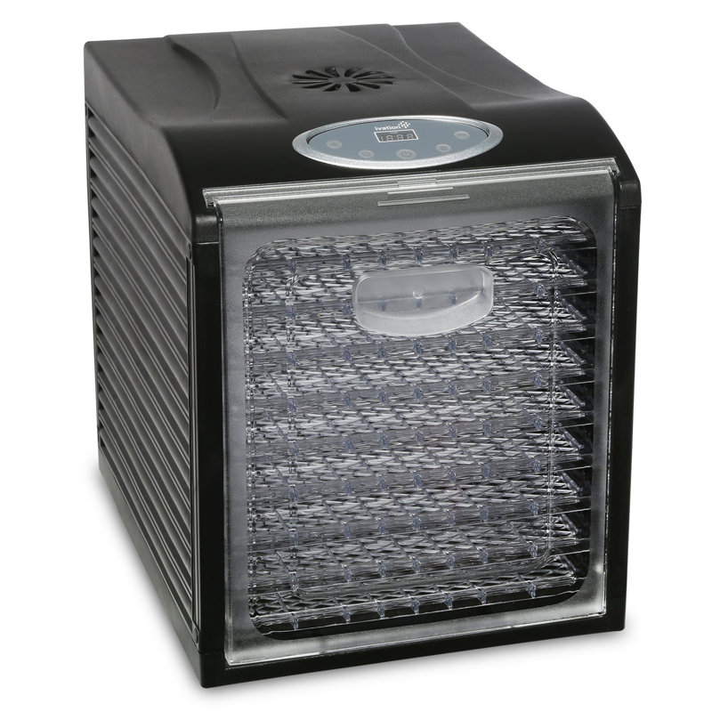 Ivation 9-Tray Black Digital Food Dehydrator with Adjustable Thermostat