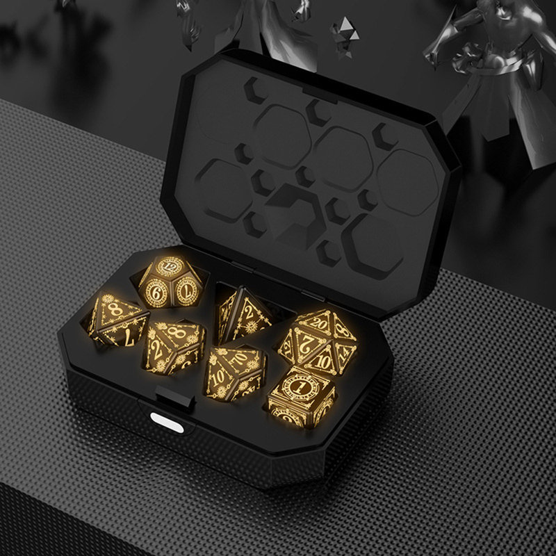 Multi Sided Electronic Luminescent Dice Ornament