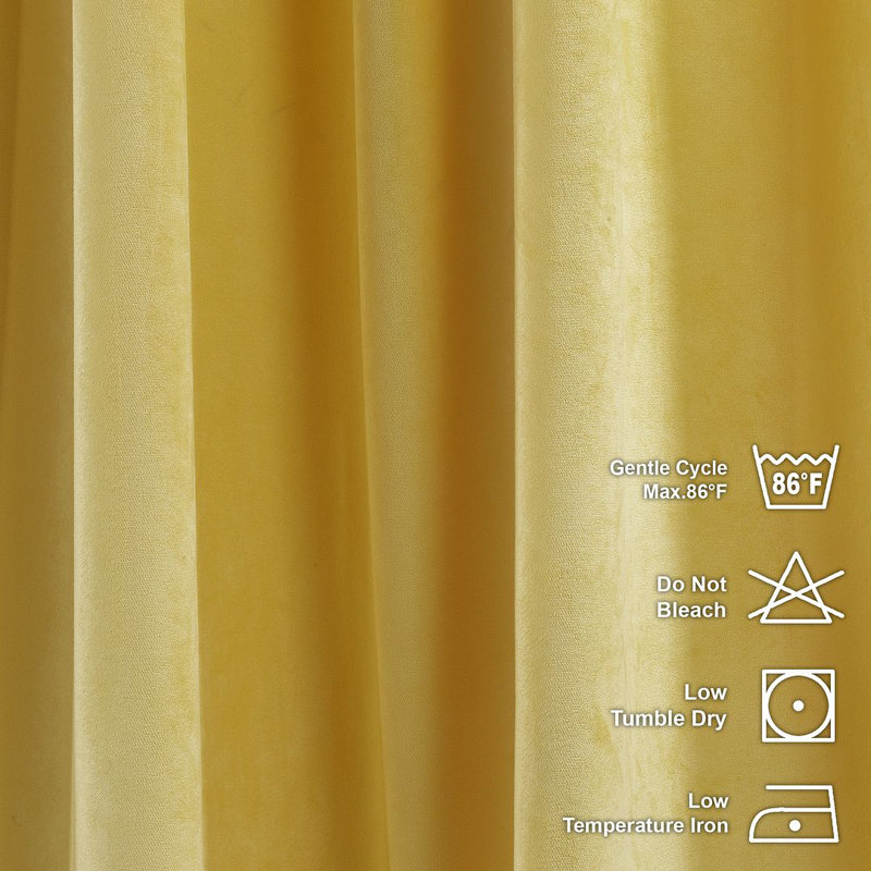 Matte Velvet Square Tablecloth, 132cm W x 264cm L, Banana