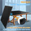 Plateau de table de tennis de table pliable et portatif de taille moyenne 8 pi noir pour jeux d'intérieur-120893802-120893803