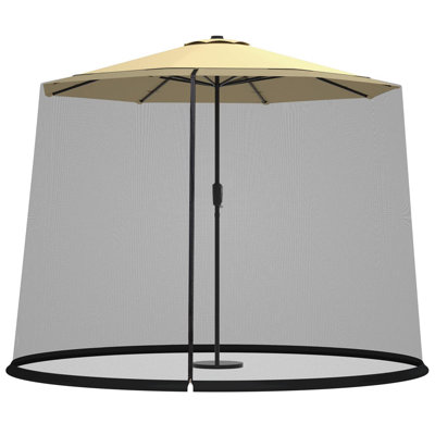 Aprell Dakota Fields Black Polyester Screen for Gazebo and Awning