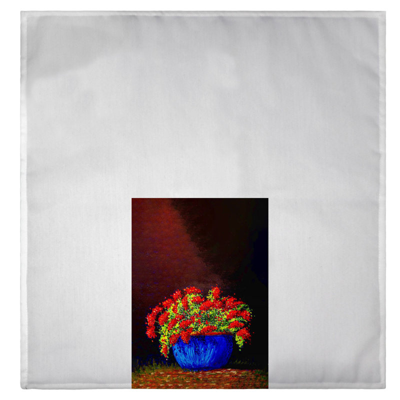 Serviette d'invité en pot Geraniums