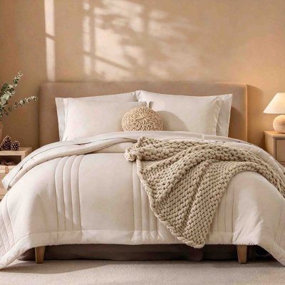 7 Pieces All Season Bed in a Bag Queen Bedding Sets