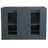 Rosser 49'' Double Bathroom Vanity with Granite Top-460578023