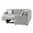 9401 Nickel Sectional With 3 Pillows