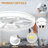Ceiling Fan With Light Remote, 3 LED Colour Temperature, 6 Speed Noiseless AC Motor, Timer Setting,Adjustable Brightness-1676127062