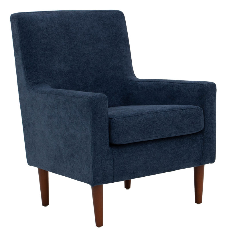 Fauteuil l 28 po Donham, 100% polyester indigo Chloe, Brun