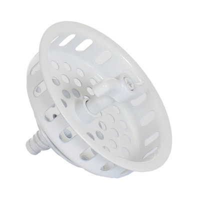 Kitchen Sink Drain Assembly with Twist Lock Basket Strainer