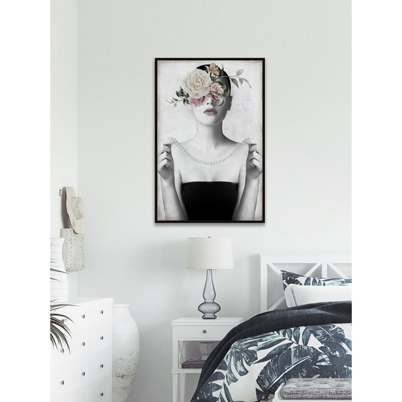 "Porter mes perles" par Marmont Hill - reproduction sur toile flottante, H 45 po x l 30 po x P 1,5 po