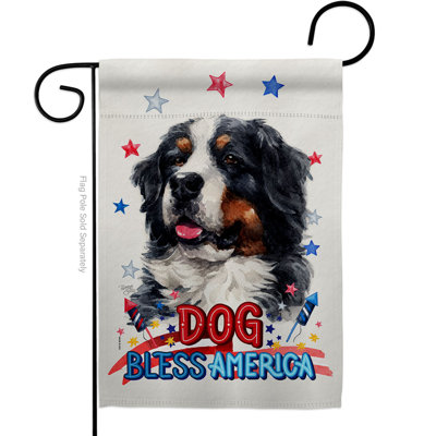 Double Sided 18.5 in. H x 13 in. W Polyester Animal Garden flag