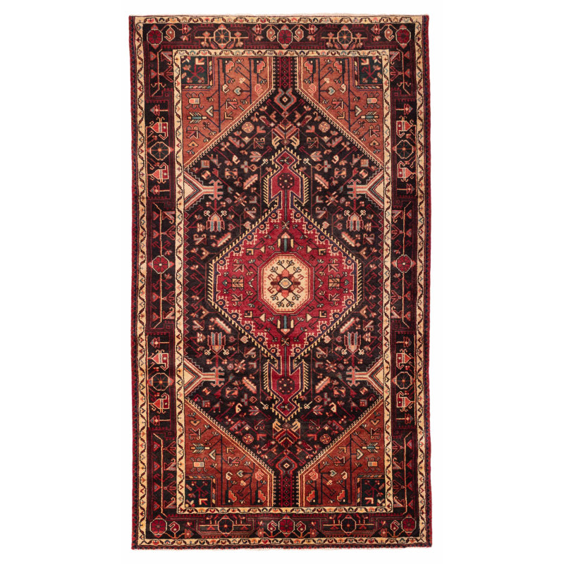 Tapis noir Anadol Vintage 4 pi 11 po x 8 pi 10 po