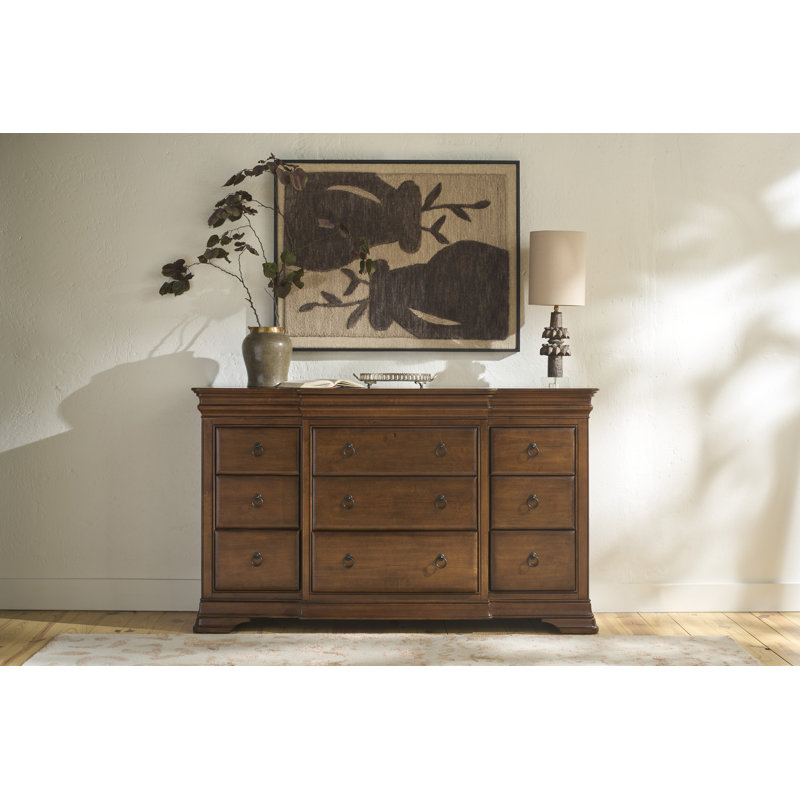 New Lou 12 - Drawer Solid Wood Dresser - Thumbnail 5
