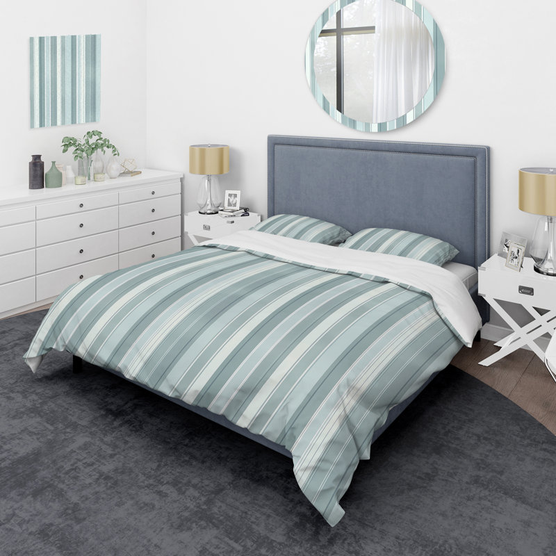 Ensemble de housse de couette transitionnelle Baby Blue, Housse de couette pour grand lit et 2 taies décor