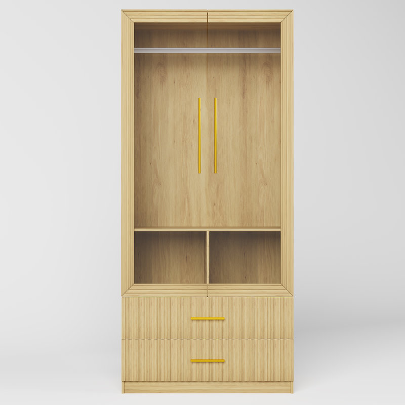 2 Door Wardrobe, Oak