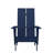 Balasi Modern Dual Slat Back Indoor/Outdoor Adirondack Style Chairs-1950716380
